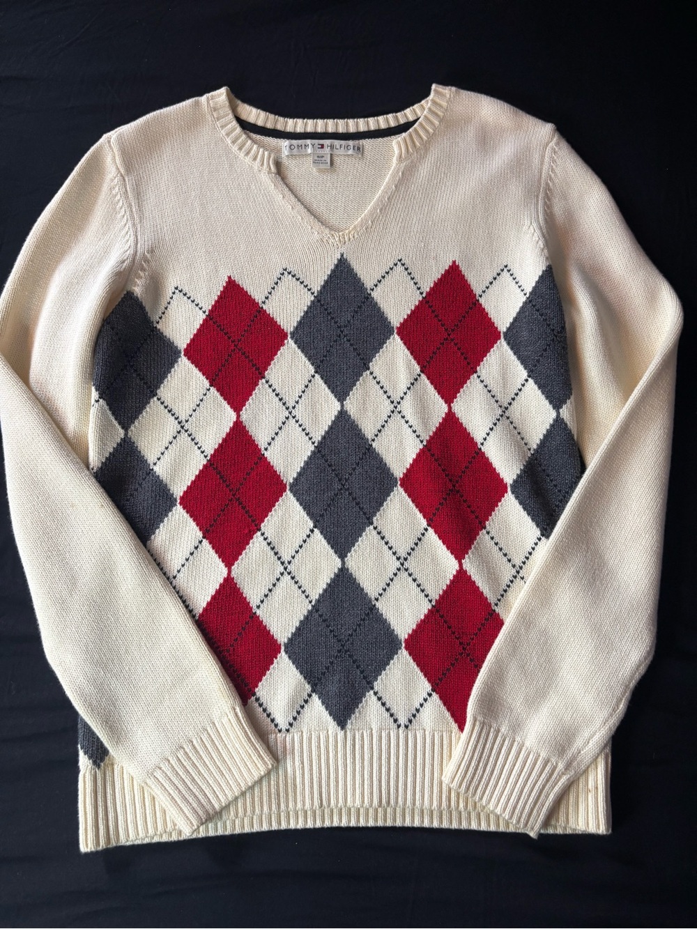 Tommy Hilfiger Cream Vintage Sweater